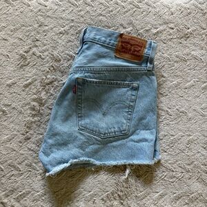 Levi's Blue Denim 501 Shorts